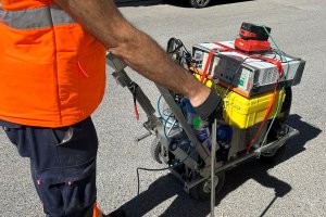 Máquina utilizada para intentar detectar posibles fugas.