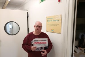 José Manuel Gallardo en los estudios de la Cadena SER.