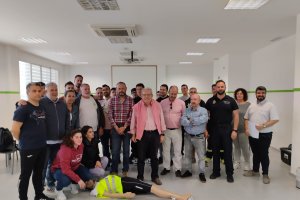 Foto de grupo de los asistentes a la experiencia.