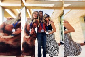 Isabel del Castillo, Alicia Aguirre y Melanie Pérez, las tres docentes del CEIP Mar Meditarráneo.