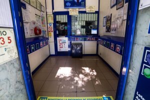 Imagen de archivo de una administración de lotería.