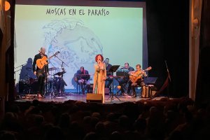 Sensi Falán, durante el concierto.