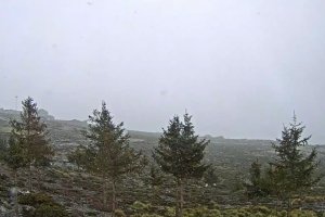 Primeros copos de nieve en Calar Alto.