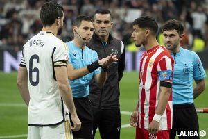 Hernández Maeso en el sorteo de campos del Real Madrid-Almería.