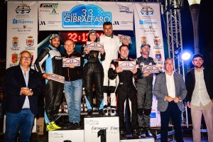 Podio final del 33 Rallye Gibralfaro
