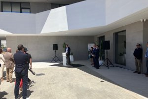 El consejero delegado, Iván Higueras, en la presentación de la sede en el PITA.