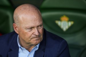 Pepe Mel en el Benito Villamarín, donde se llevó todo el cariño de la afición del Real Betis.