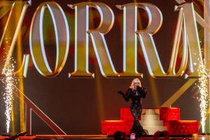 Actuación de Nebulossa en el Festival de Eurovisión.