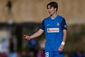 Félix Garreta en uno de sus partidos con el Amorebieta.