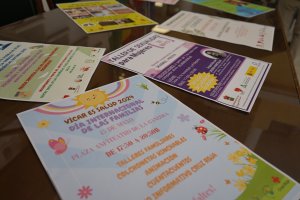 Carteles de las actividades que se llevarán a cabo.