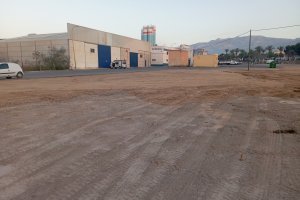 La zona de las obras.