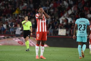 La desesperación de Choco Lozano después de perdonar el empate al inicio de la segunda mitad.