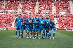 El once del Almería en Mallorca.