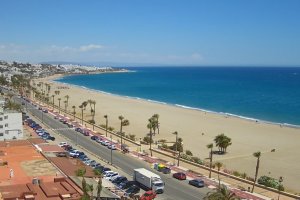 Imagen de la costa mojaquera este martes que ofrece una de las cámaras instaladas.