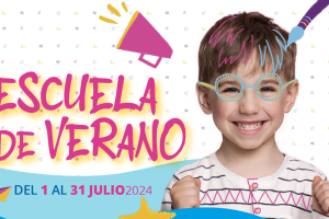 Cartel de la escuela de verano de Huércal de Almería.