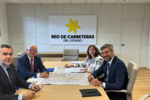 Juan Antonio Lorenzo, Antonio Bonilla, María José Sánchez y Juan Pedro Fernández en la reunión.