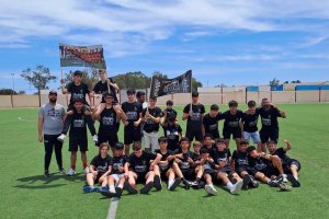 El equipo cadete de futbol CD Mojácar.