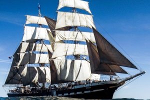 Imagen del histórico buque francés Belem.