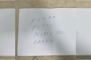 El mensaje que contenía la carta anónima que han dejado en el centro de entrenamiento PowerFull de Almería.