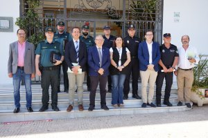 Participantes en la Junta Local de Seguridad de Vícar.