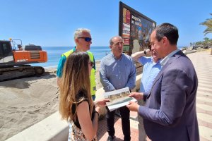 Visita del subdelegado del Gobierno, José María Martín, al estado de los trabajos.