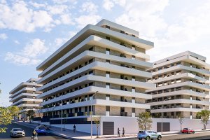 Imagen virtual de la promoción de apartamentos para personas mayores en Piedras Redondas.