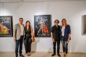 El acto de inauguración de la exposición.