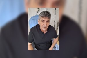 El músico almeriense Antonio de Haro, en el hospital. 