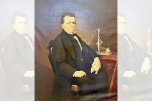Francisco Javier León Bendicho, retratado por Diego Vázquez