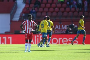 Ramazani en el partido contra Las Palmas, que finalizó con victoria amarilla por 1-2.