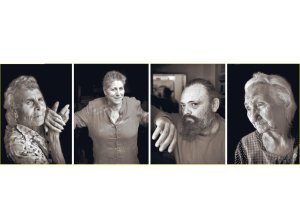 Gentes de Turre, fotografiados por Rodrigo Valero, que forman parte de una muestra en el municipio.