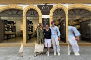 Isabel Montoya junto a David Bisbal y Rosanna Zanetti.