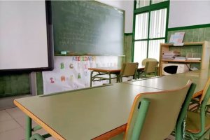 Imagen de un aula de un centro andaluz.