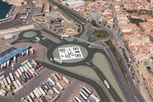 Así sería el nuevo acceso hasta las instalaciones portuarias