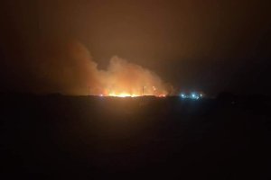 Imagen del fuego en Níjar.