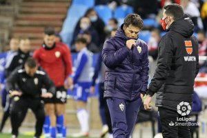 Rubi tuvo momentos delicados el año del ascenso tras caer en La Romareda.