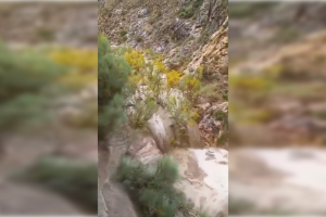 Imagen tras las tormentas de este fin de semana.