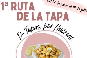 Cartel anunciador de la Ruta de la Tapa de Huércal de Almería.
