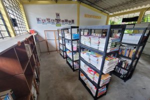 Interior de la nueva biblioteca 'Empresa Cosentino'.