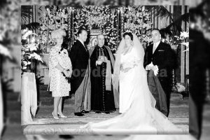 Manolo Cuesta contrajo matrimonio con María José Rapallo en 1961, en la iglesia de la Patrona, en una ceremonia presidida por el Obispo.