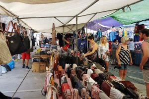 Imagen de archivo de un mercadillo.