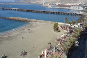 La playa de El Zapillo en una imagen de archivo.