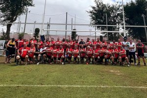 Los dos equipo del URA.