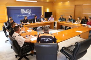 Desarrollo de la sesión de la Junta Local de Seguridad celebrada en el Ayuntamiento de El Ejido.