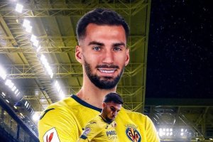 Montaje de la LaLiga del futbolista roquetero del Villarreal y de España.