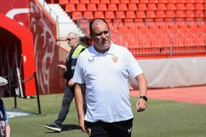 Alberto Lasarte, en el Almería B-Toledo.