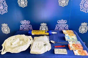 Imagen del material incautado.