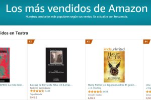 Lista de las obras de teatro más vendidas en Amazon.