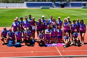 El Equipo Máster Atletas de Almería en su expedición por tierras jiennnenses.