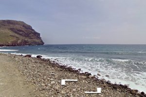 Zona de la playa en la que falleció el bañista.